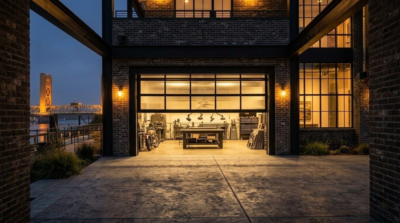 Levesque Local Garage Door Repair Garage Door Gliding Open Revealing Warm Illuminated Interior